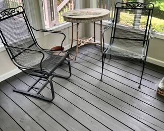 Wrought iron furniture 