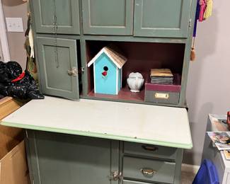 Painted Hoosier Cabinet