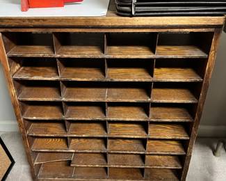 Pine sorting/storage cabonet
