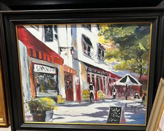 Oil on canvas, framed