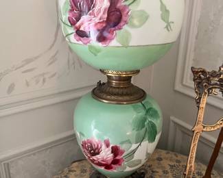 On of a pair of “Gone with the Wind” lamps