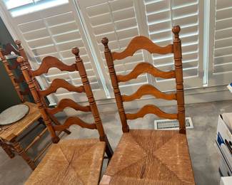 Set ladder back chars