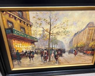 Oil on canvas, framed 