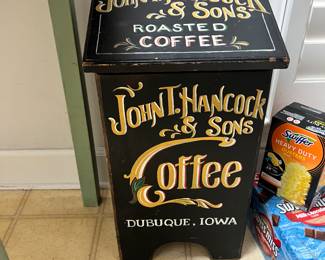 Hand painted coffee box