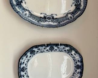Blue transfer ware