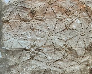 Hand crocheted spread