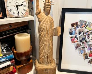 Wood carved Statue of Liberty