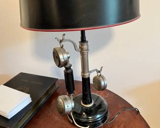 Antique telephone lamp