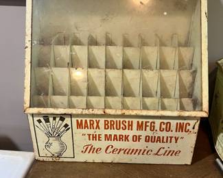 Vintage art brush store display