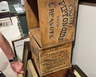 Wood Advertising  boxes