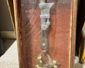 Antique tools, framed