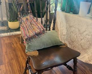 Dragon carved antique chair