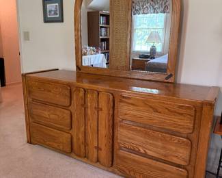 #38 Stanley dresser with mirror 72x19x31 $200.00