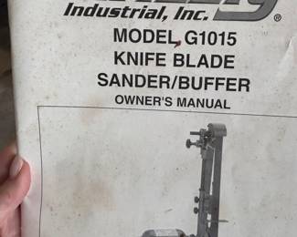 #104 Grizzley Industrial, Inc. Knife Blade Sander Buffer Model #G1015 $150.00