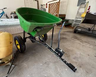 #77 John Deere 130 lb tow spreader $80.00