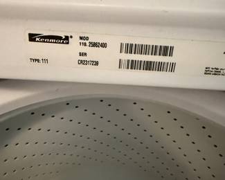 #61 Kenmore 80 series washer & dryer set $200.00
