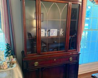 #3 Antique mahogany china cabinet 41x16x76 $250.00