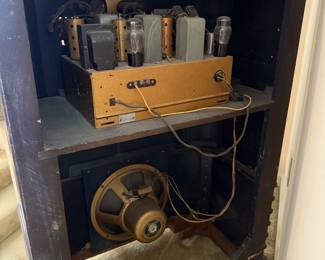 #53 Antique Zenith tube radio 27x15x43 $150.00