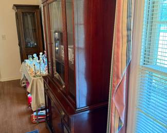 #3 Antique mahogany china cabinet 41x16x76 $250.00
