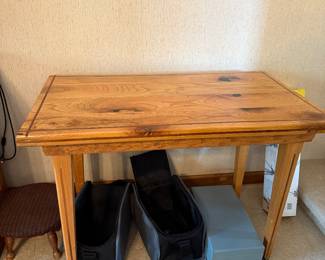 #25 Handmade Table on casters 36x20x26 $45.00