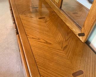 #38 Stanley dresser with mirror 72x19x31 $200.00