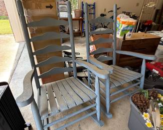 * #107 Pair of 2 blue rockers $50.00