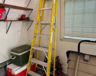 #69 Husky 8' aluminum ladder $60.00