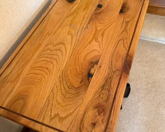 #25 Handmade Table on casters 36x20x26 $45.00