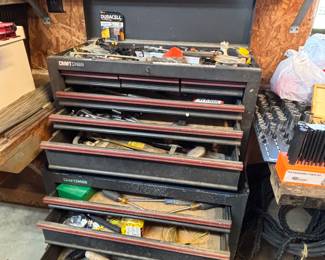 #101 Craftsman tool chest with tools $125.00