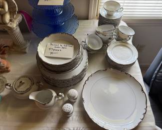 #45 Baronet China set by Gold China made in Japan 57 pieces $70.00