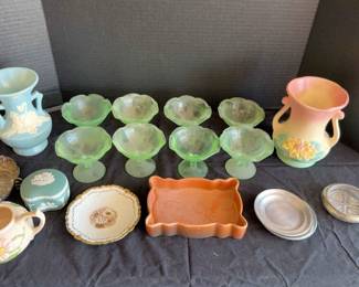 Uranium Glass, Wedgewood, Roseville, And More