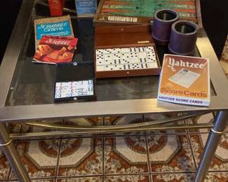 Glass Top Table And Games