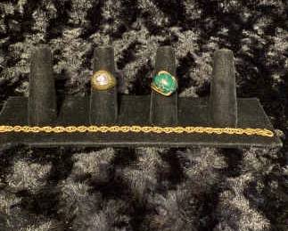 Two 14K Gold Rings And More