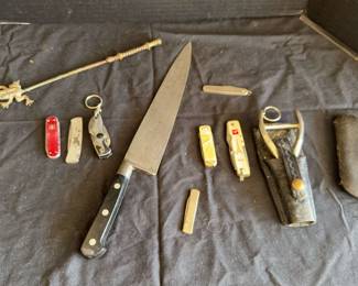 Knives, Old Glasses, And More
