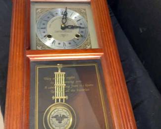 Limited Addition Commemorative American Eagle Clock