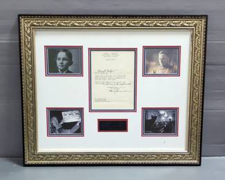 Harry S. Truman Framed Autographed Letter & Photographs Including COA