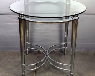 Glass Top Side Table