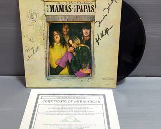 The Mamas & The Papas Autographed Album with COA