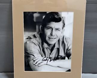 Andy Griffith Autographed Photo With COA