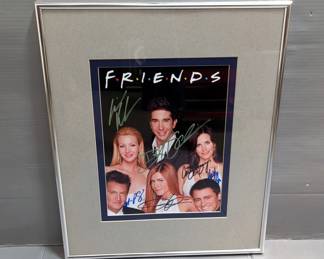 "Friends" Cast Framed Autographed Photo with COA
