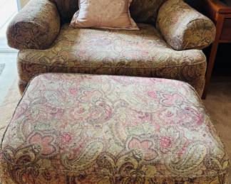 Coordinating arm Chair w/ Ottoman