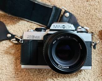 Close-up of Minolta XG-M Camera