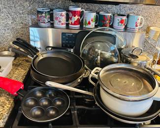 Kitchen pots and pans