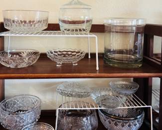 Close-up of kitchen serving items