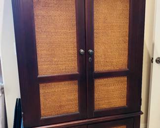 Vintage Armoire Converted to Wine Cabinet