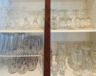 Miscellaneous glasses and stemware
