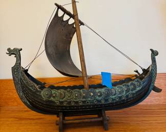 Edward Aagaard Bronze Viking Ship