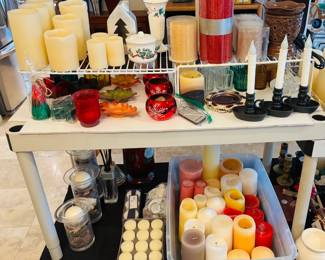 Close-up of candles