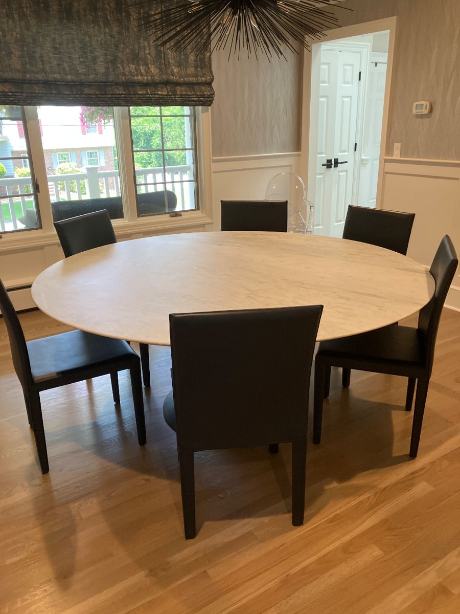 Restoration hardware marble table 72 inches two years old