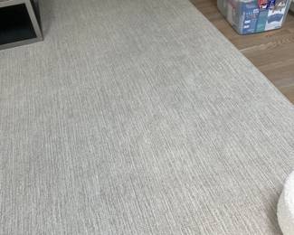 Woven grey and white Rug. 22x14